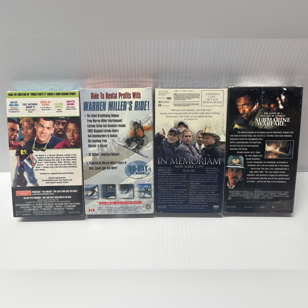 Lot 4 Rare VHS Screening Copies Promo Not For Rental Video Store Screeners RARE - Picture 4 of 7